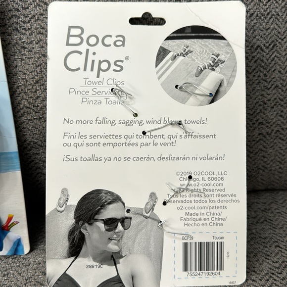 NEW 2 Sets of  Toucan Bird Boca Towel  Clips SHIPPING DISCOUNT! - Picture 3 of 4